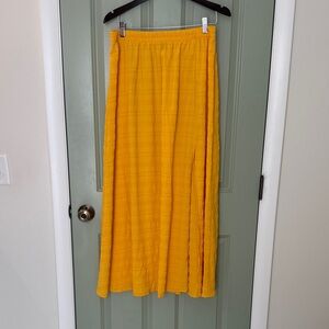 SHEIN yellow maxi skirt size xl